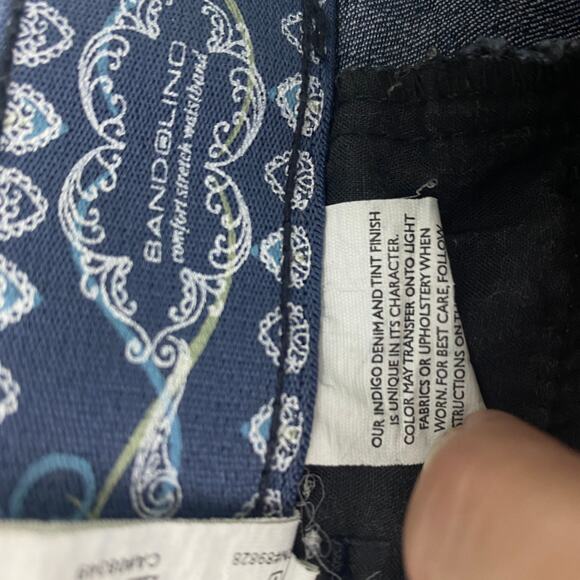 Bandolino Comfort Stretch Waistband Capri Cropped Denim Pants Jeans Women Sz 10 - Picture 8 of 11